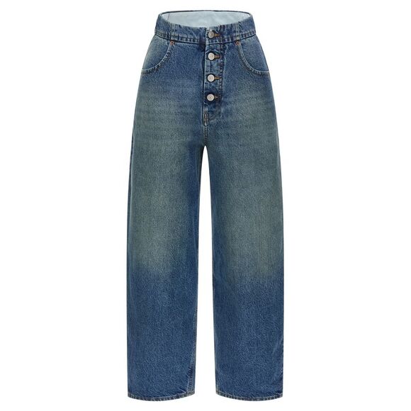 Mm6 Maison Margiela Denim - Mm6 Maison Margiela Women's Straight Leg Jeans
